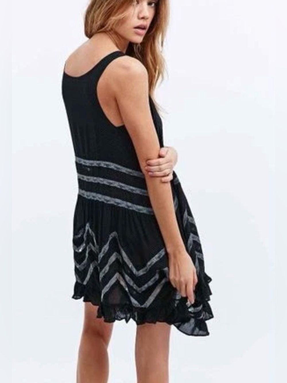 Free People Viole & Lace trapeze swing dress, large - Picture 2 of 8